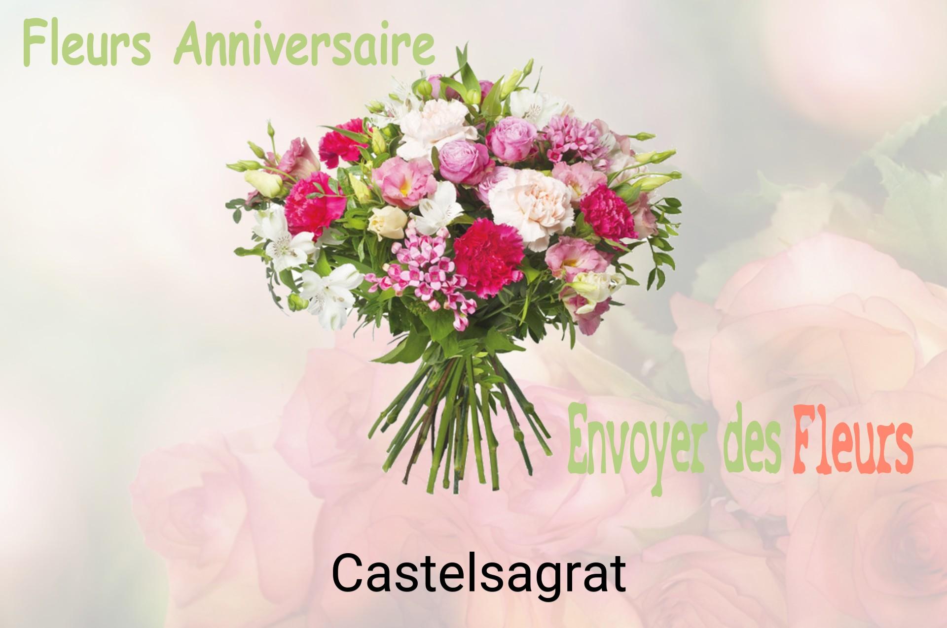 Bouquet de fleurs d’anniversaire livré à Castelsagrat